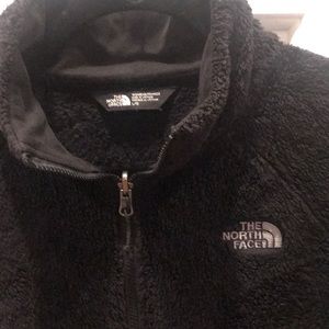NORTH FACE black fleece jacket. Women’s Large. EUC. NSNP home. Soft! Like new!